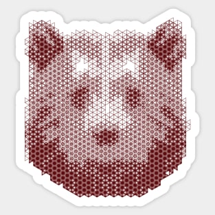 Kumiko Bear Animal Portrait Sticker